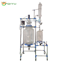 Big  High Efficiency Chemical Laboratory Equipment 200L  Jacketed Glass Reactor manufacture